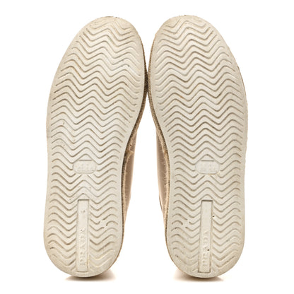 Prada Canvas Gabardine Espadrille 45mm Platform Sneakers 37.5 Corda 6 of 12
