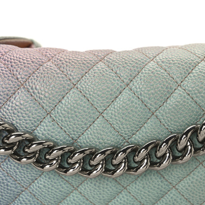 Chanel Caviar Quilted Medium Cuba Rainbow Boy Flap Pink Multicolor 8 of 11