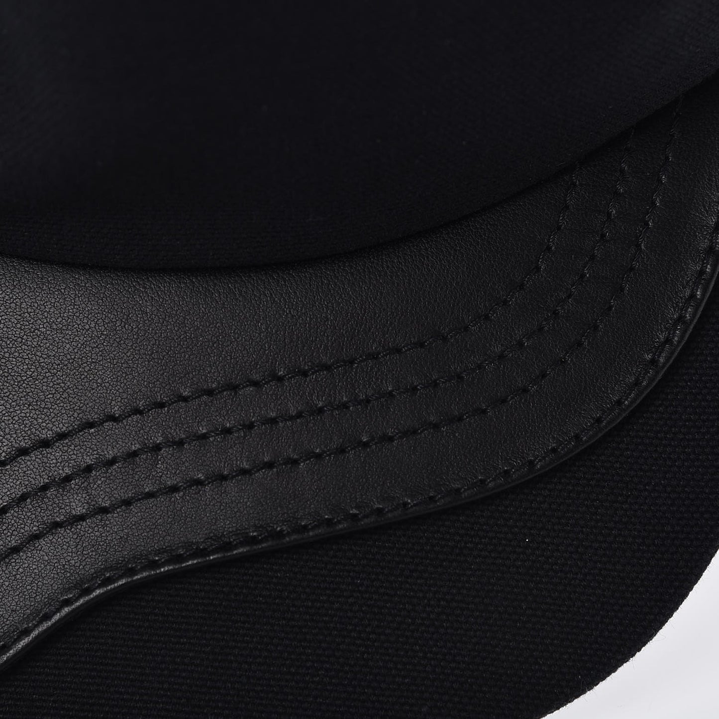 Cotton CD Buckle Baseball Cap Black