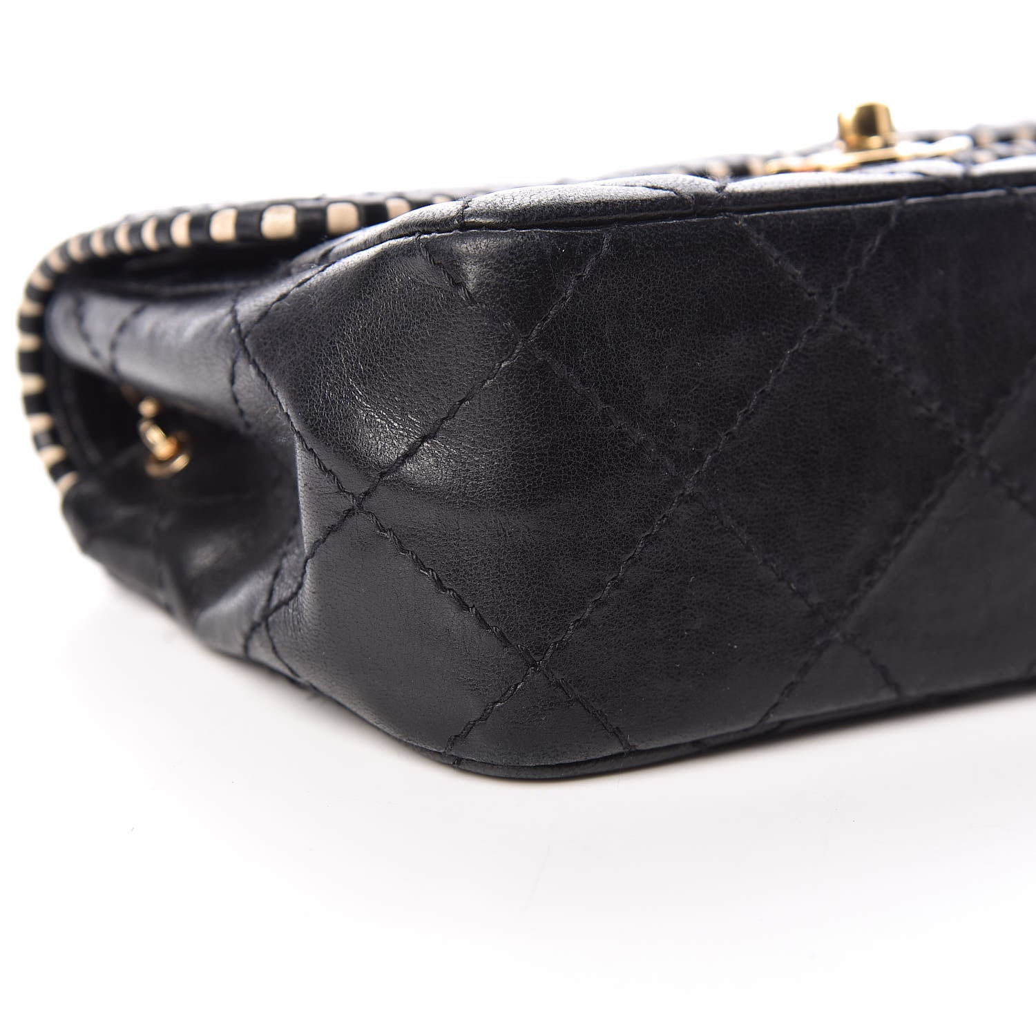 Chanel Lambskin Quilted Mini Flap Black 9 of 10