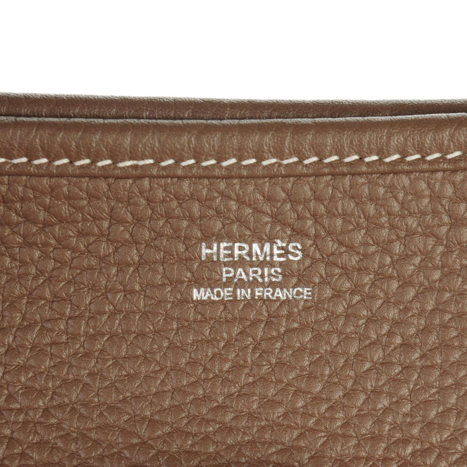 Hermes Taurillon Clemence Evelyne III GM Etoupe 6 of 7
