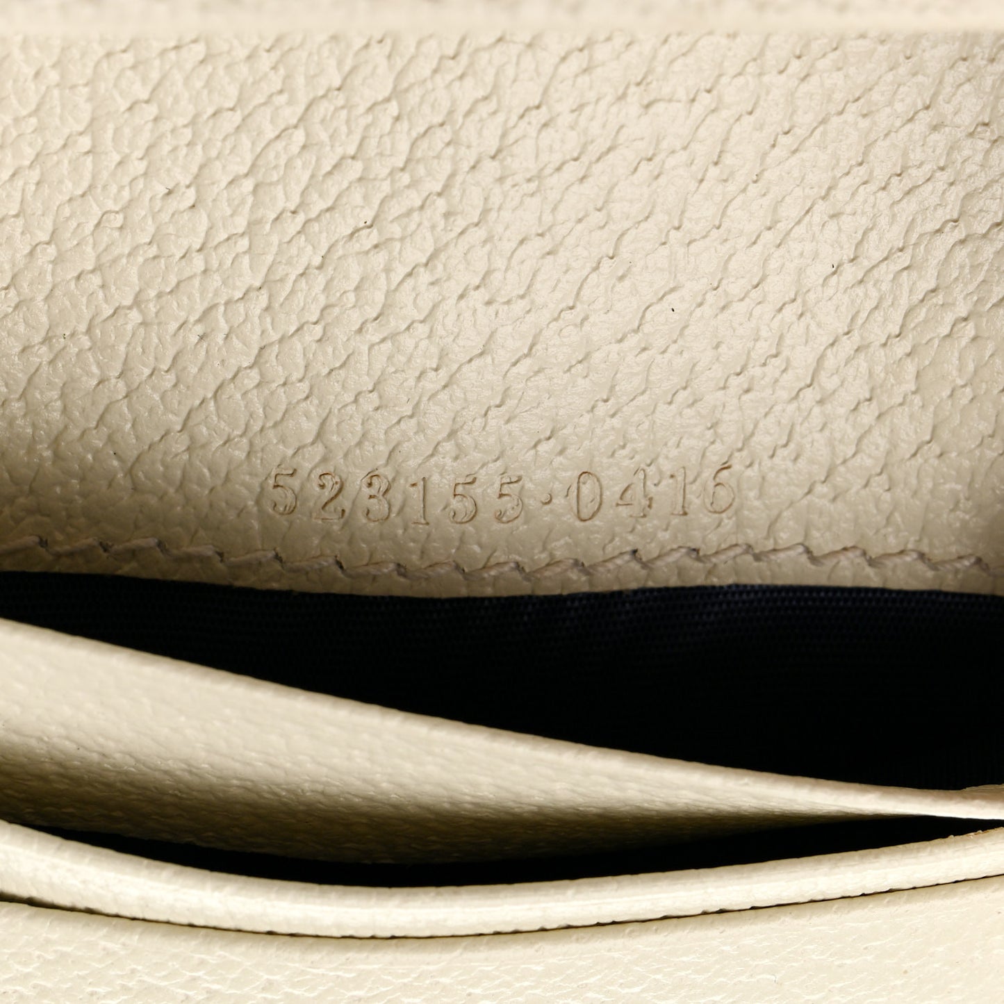 GG Supreme Monogram Textured Dollar Calfskin Web Ophidia Card Case Beige Ebony Mystic White