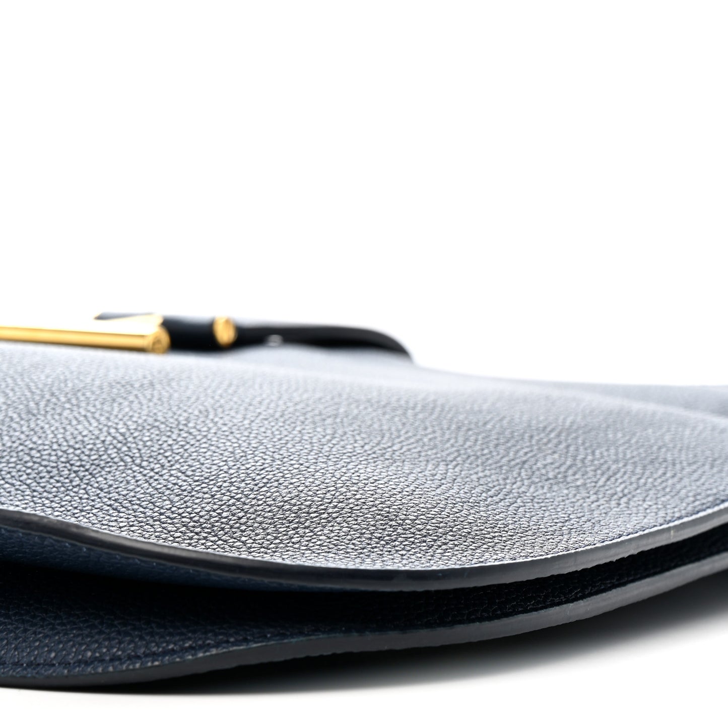 Grained Calfskin Large Tara Crossbody  Denim Blue
