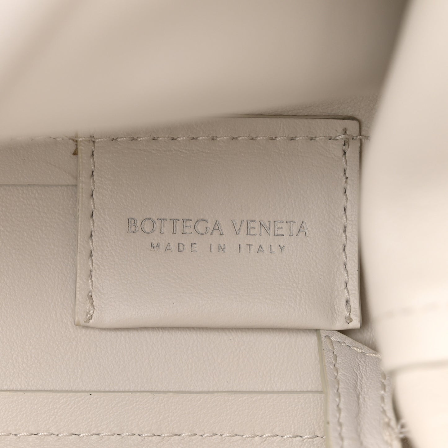 Calfskin Small The Point Triangle Bag Chalk