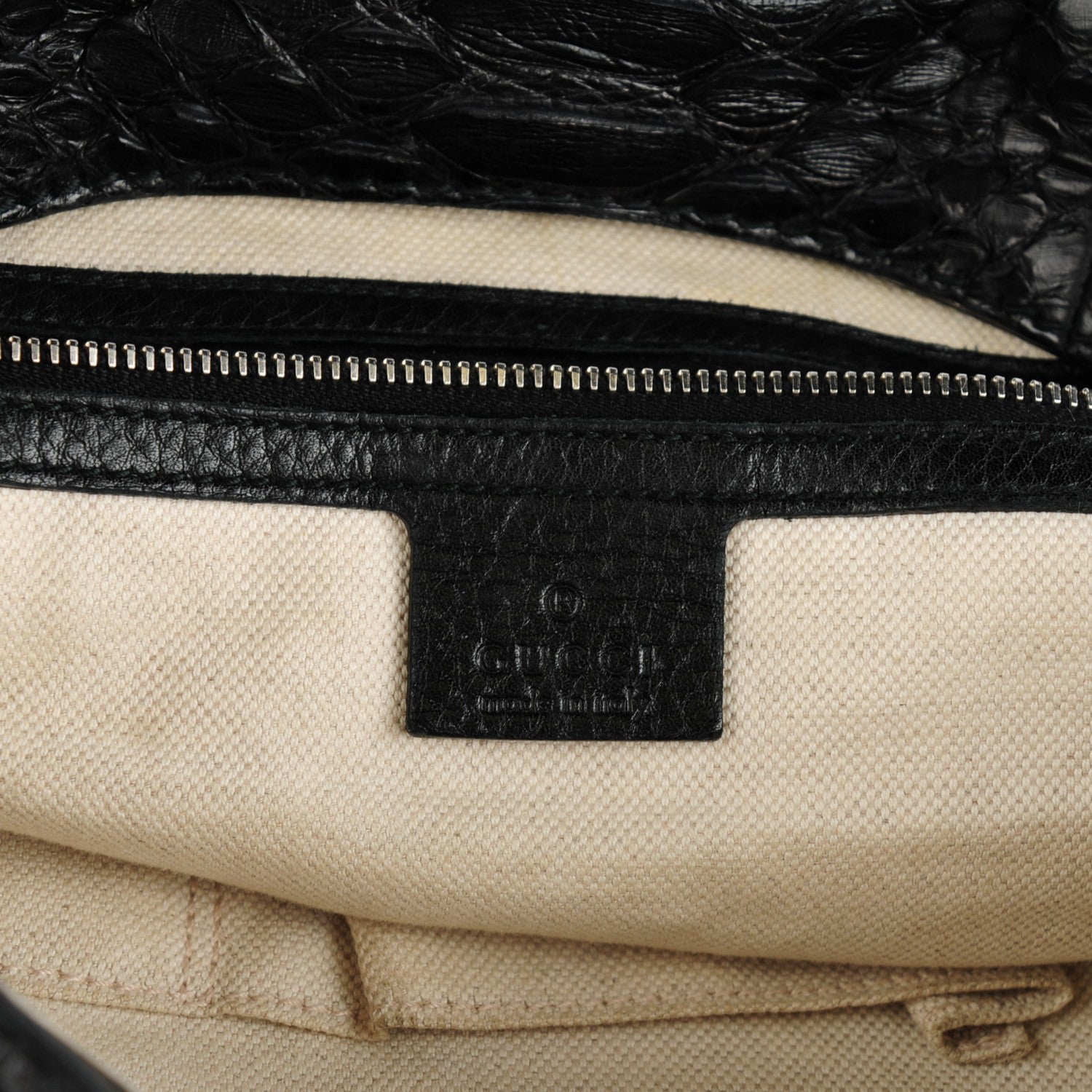Gucci Python Large Techno Horsebit Shoulder Flap Bag Black 6 of 7