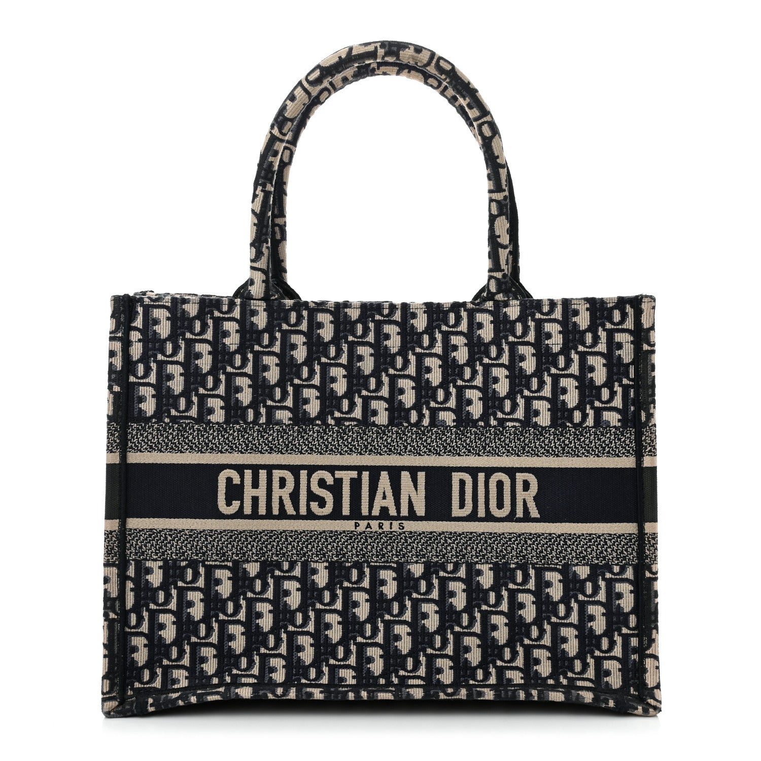 Christian Dior Oblique Medium Book Tote Blue Multicolor 1 of 11