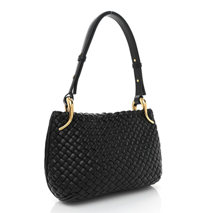 Bottega Veneta Nappa Intrecciato Small Clicker Shoulder Bag Black 3 of 8
