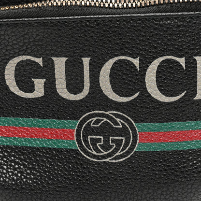 Gucci Grained Calfskin Small Logo Belt Bag Black 8 of 10