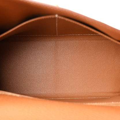 Hermes Togo Kelly Retourne 28 Gold 5 of 13