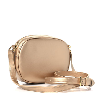 Celine Laminated Calfskin Quilted Small C Charm Bag Gold 3 of 8