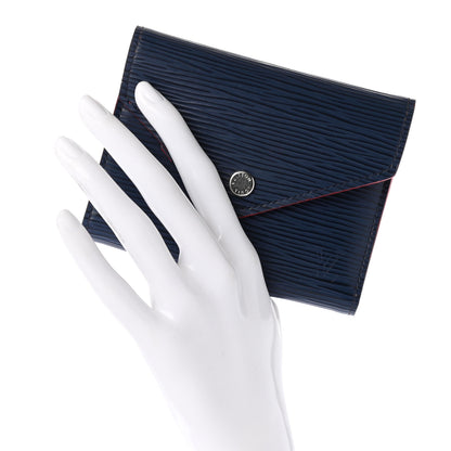 Louis Vuitton Epi Victorine Wallet Indigo Coquelicot 2 of 7
