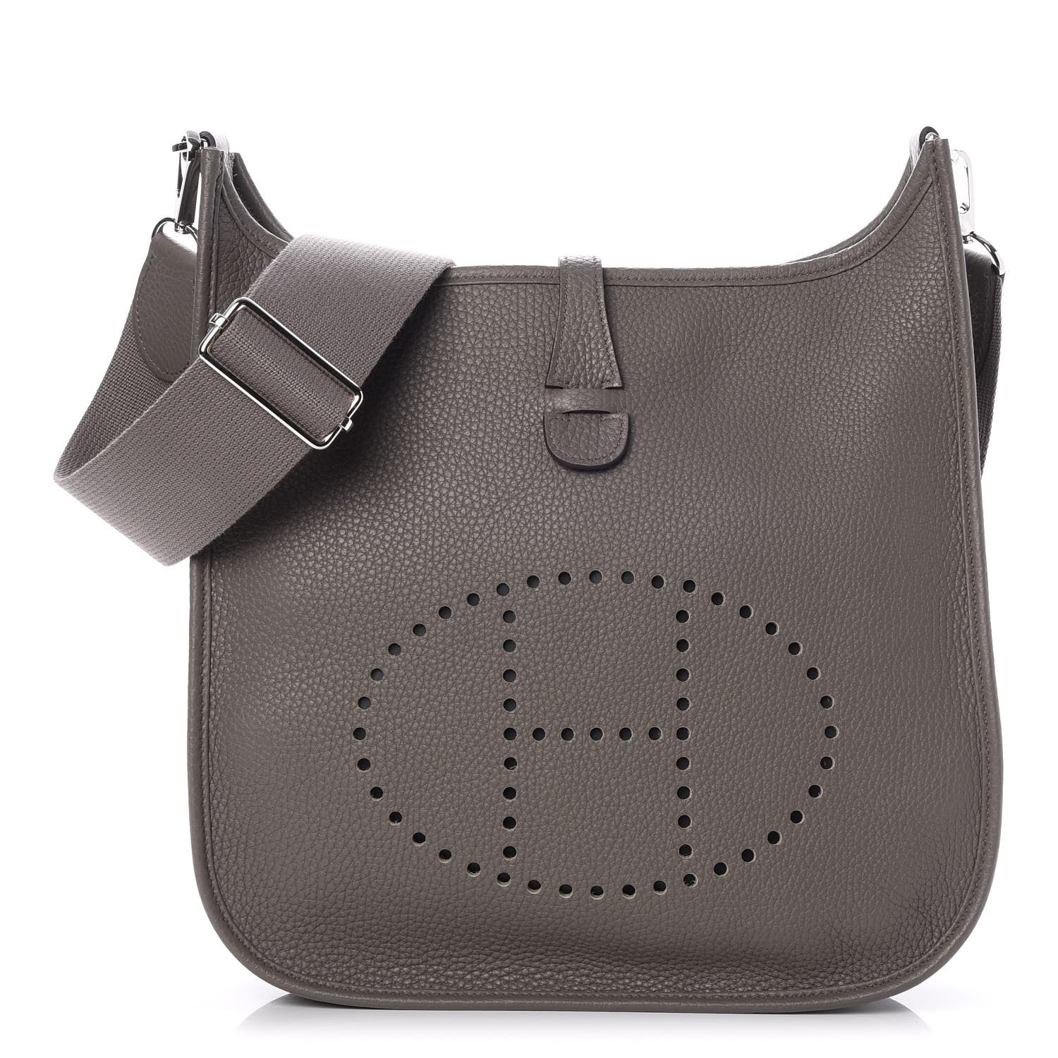 Hermes Taurillon Clemence Evelyne III PM Etain 1 of 8