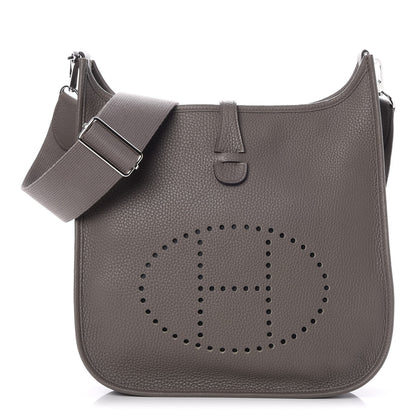Hermes Taurillon Clemence Evelyne III PM Etain 1 of 8
