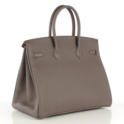 Hermes Togo Birkin 35 Etain 3 of 16