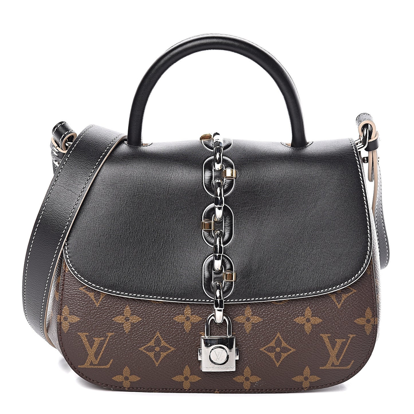 Calfskin Monogram Chain It Bag PM Black