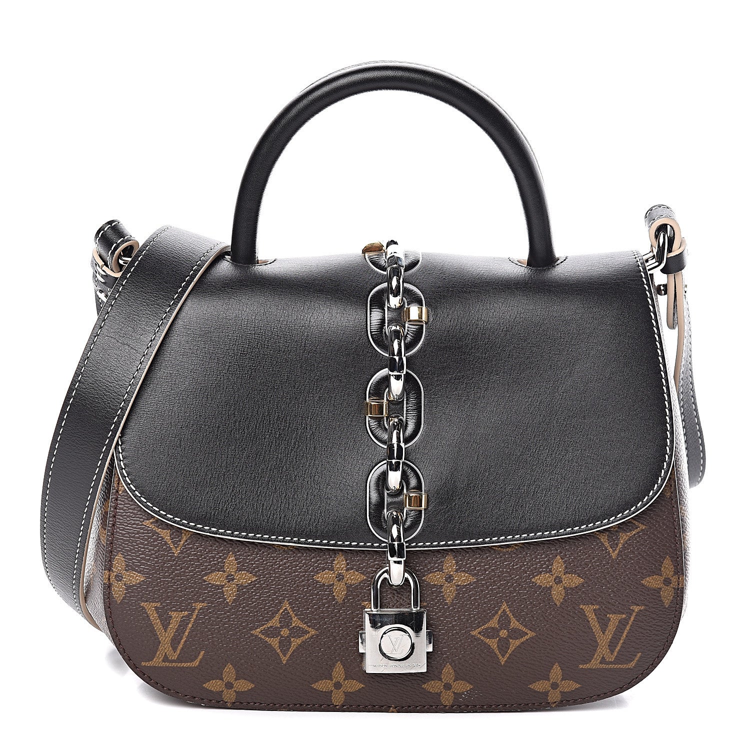 Louis Vuitton Calfskin Monogram Chain It Bag PM Black 1 of 10