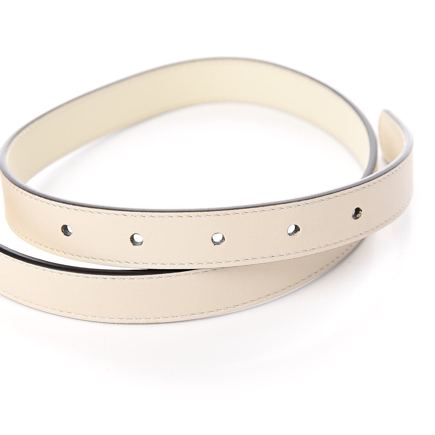 Calfskin Double G 20mm Belt 65 26 Mystic White