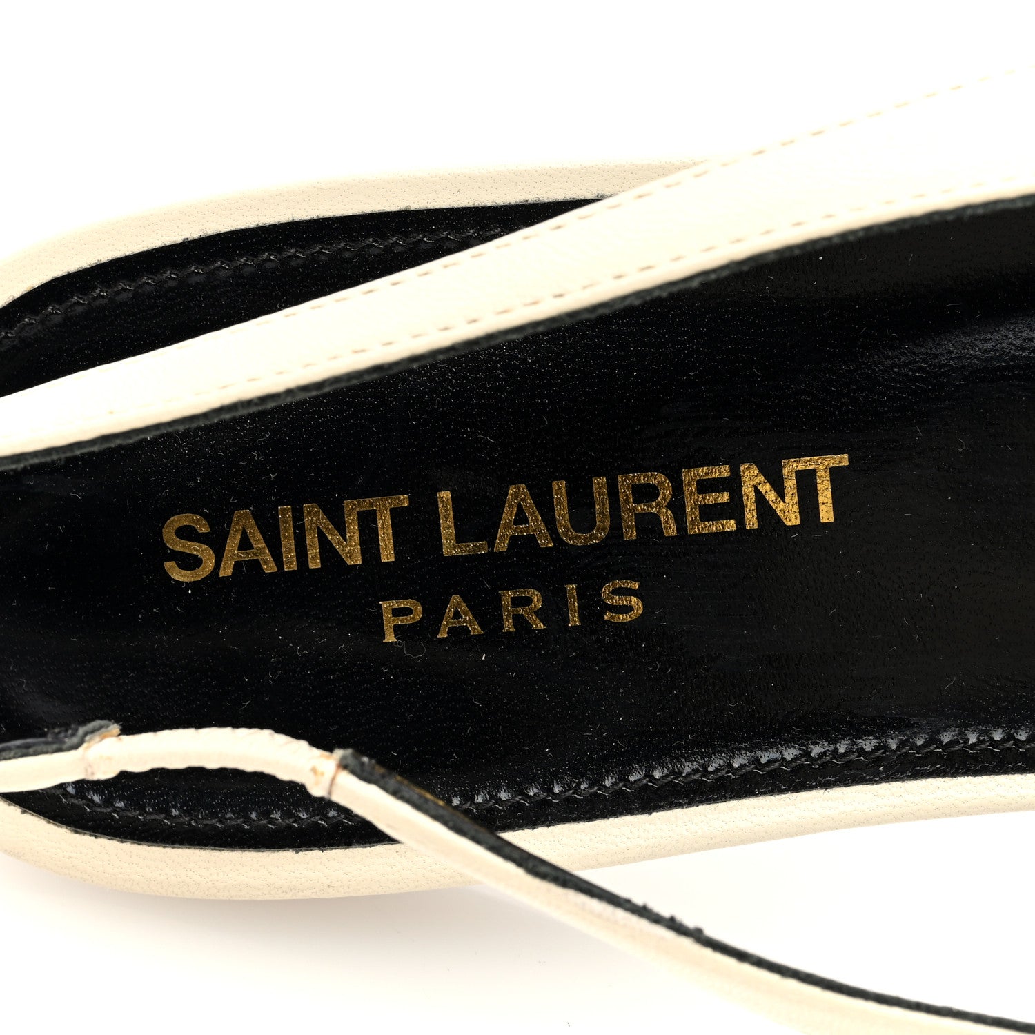 Saint Laurent Belfagor Anais Slingback Flats 39 Navy Pearl 7 of 8