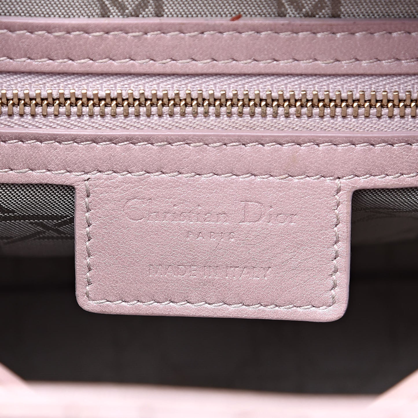 Pearly Lambskin Cannage Medium Lady Dior Lotus