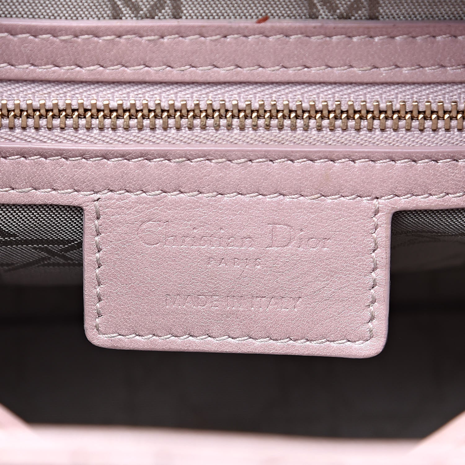 Christian Dior Pearly Lambskin Cannage Medium Lady Dior Lotus 6 of 20