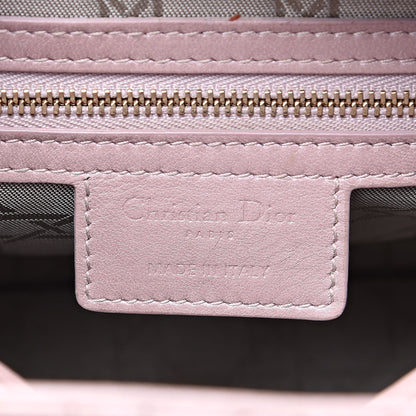 Christian Dior Pearly Lambskin Cannage Medium Lady Dior Lotus 6 of 20