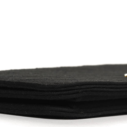 Chanel Jersey Quilted Wallet On Chain WOC Black 9 of 12