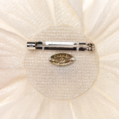 Chanel Fabric Flower Brooch White 4 of 4