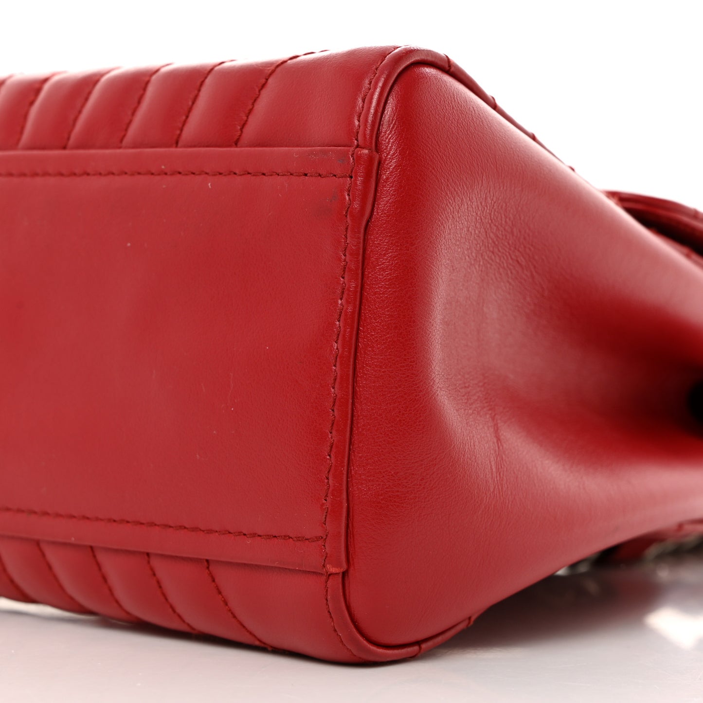Soft Calfskin Impunture Diagramme Flap Top Handle Bag Fuoco