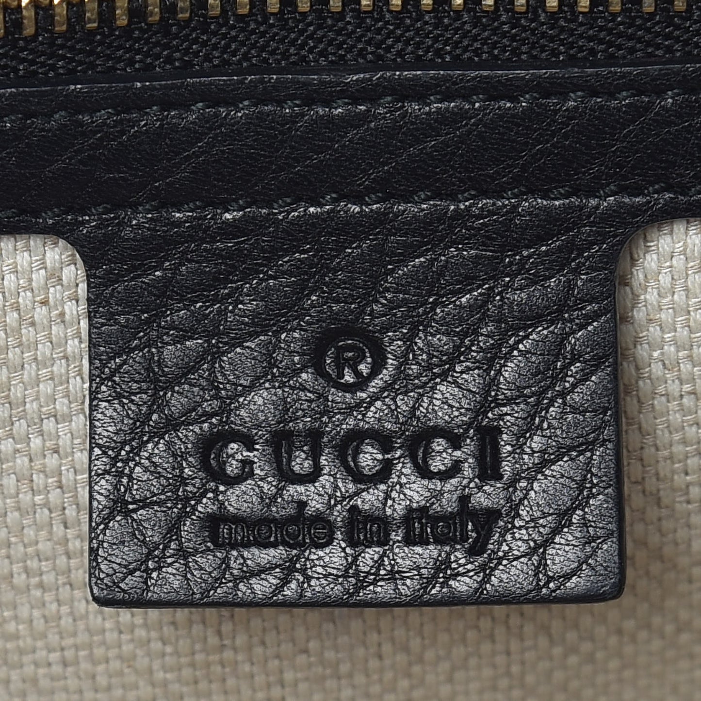Pebbled Calfskin Medium Soho Flap Crossbody Black