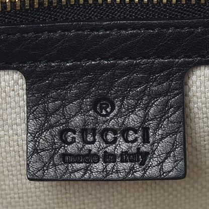 Gucci Pebbled Calfskin Medium Soho Flap Crossbody Black 8 of 10