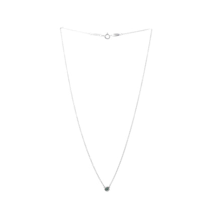 Tiffany Sterling Silver Tsavorite Color By The Yard Necklace 3 of 6