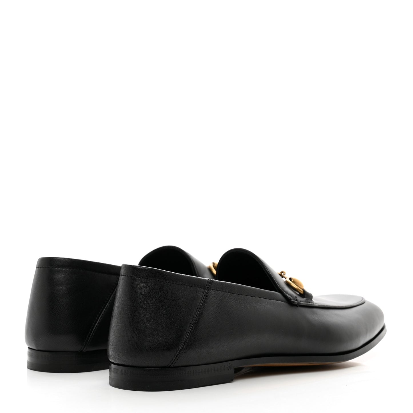 Lambskin Mens Brixton Horsebit Loafers 5.5 Black