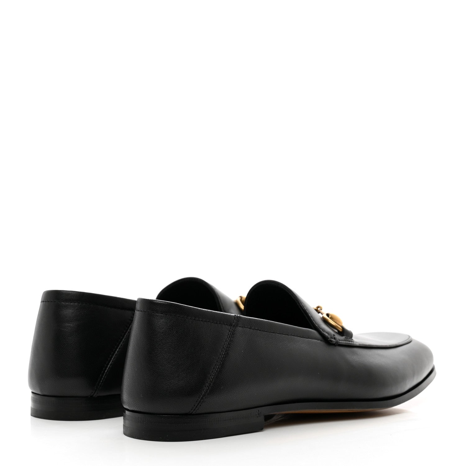 Gucci Lambskin Mens Brixton Horsebit Loafers 5.5 Black 4 of 9