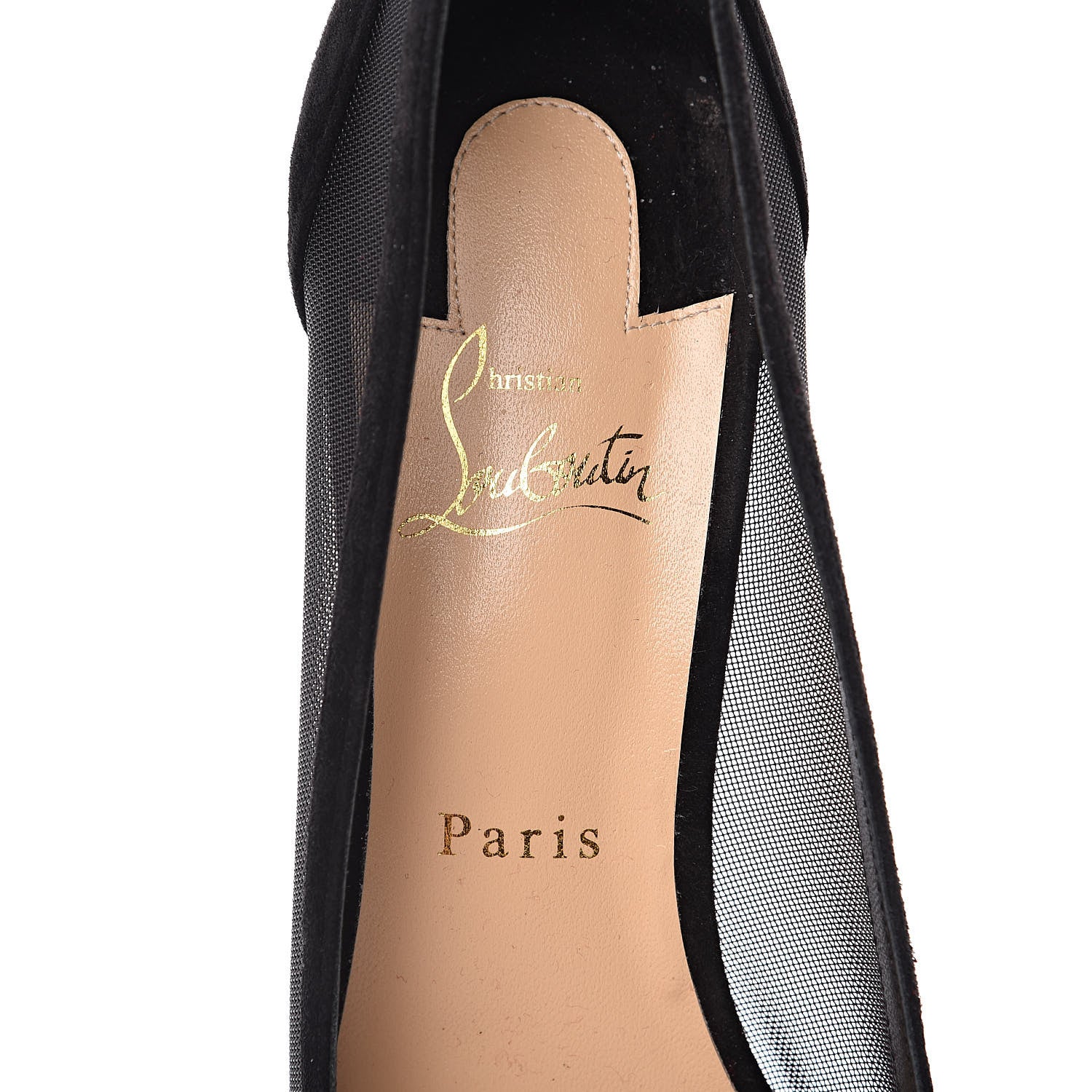 Christian Louboutin Veau Velours Rete Galativi 100 Pumps 40.5 Black 7 of 11