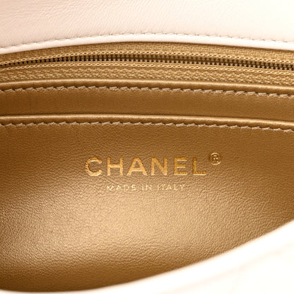 Chanel Lambskin Quilted Mini Rectangular Pearl Crush Flap White 6 of 10