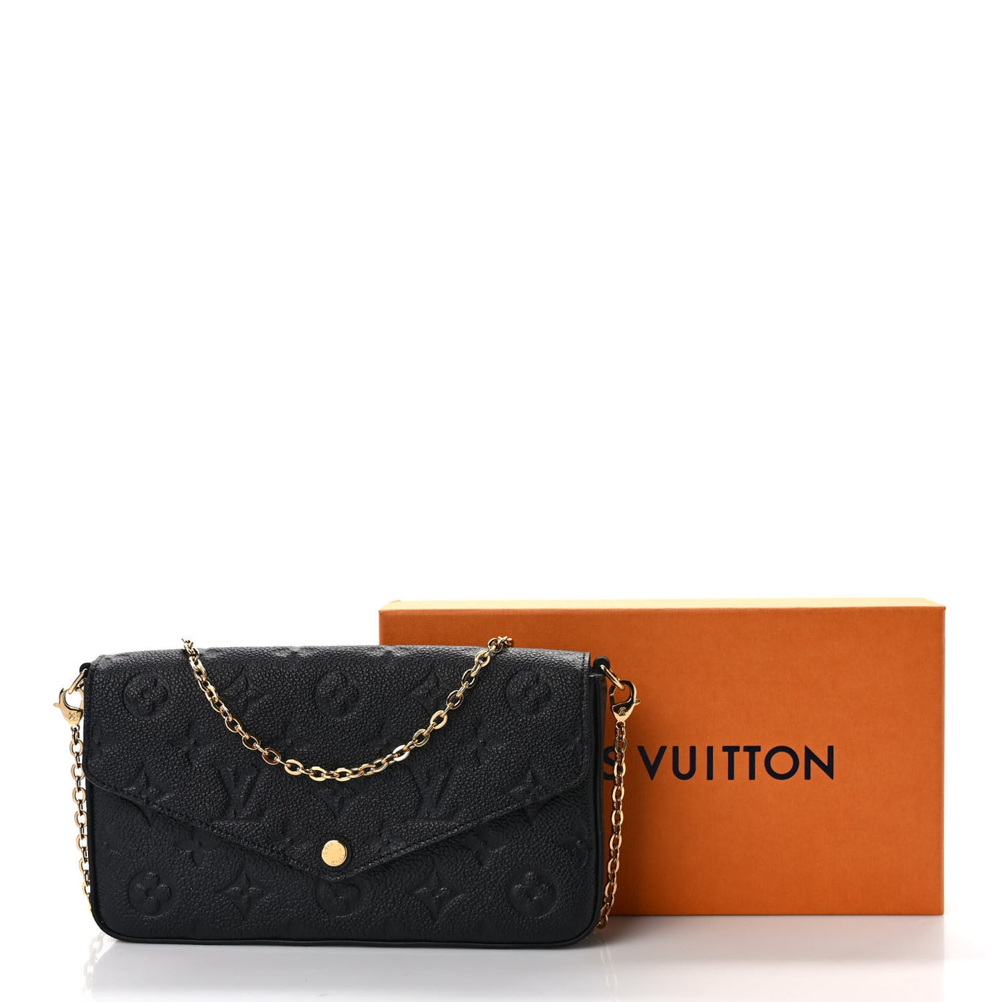 Empreinte Pochette Felicie Chain Wallet Black