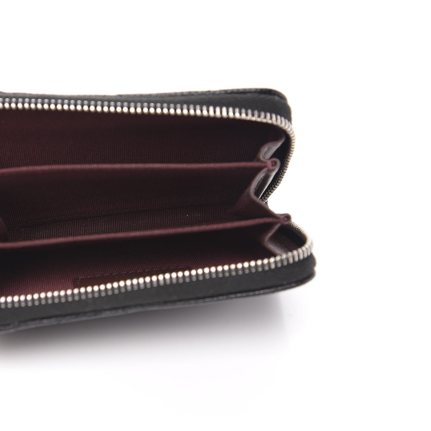 Chanel Caviar Quilted Zip Coin Purse Black 5 of 8