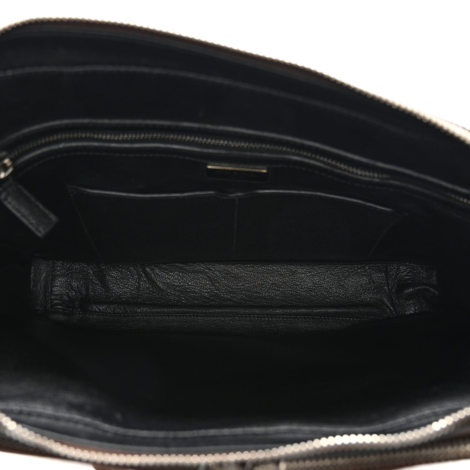 Prada Saffiano Travel Briefcase Cacao 5 of 10