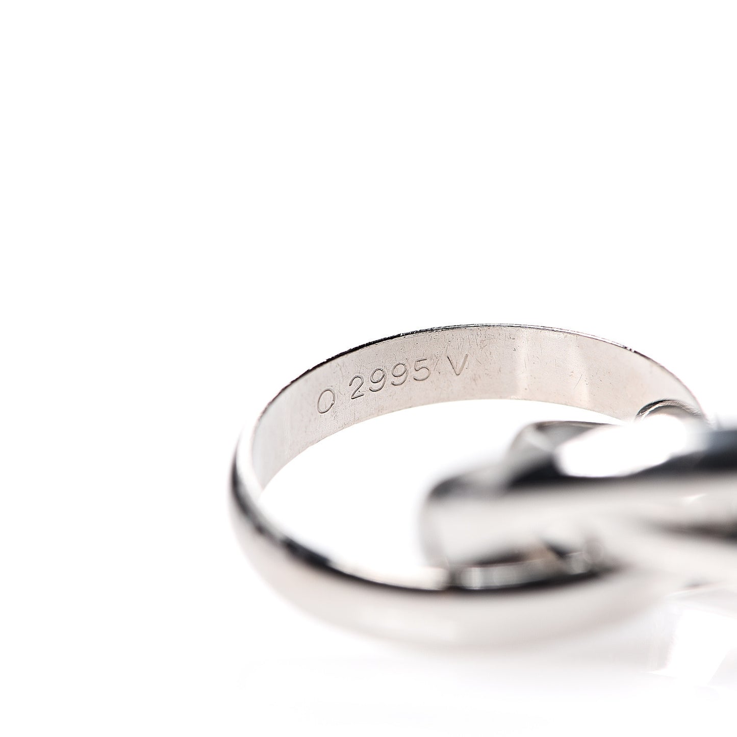 18K White Gold Classic Trinity Ring 50 5.25