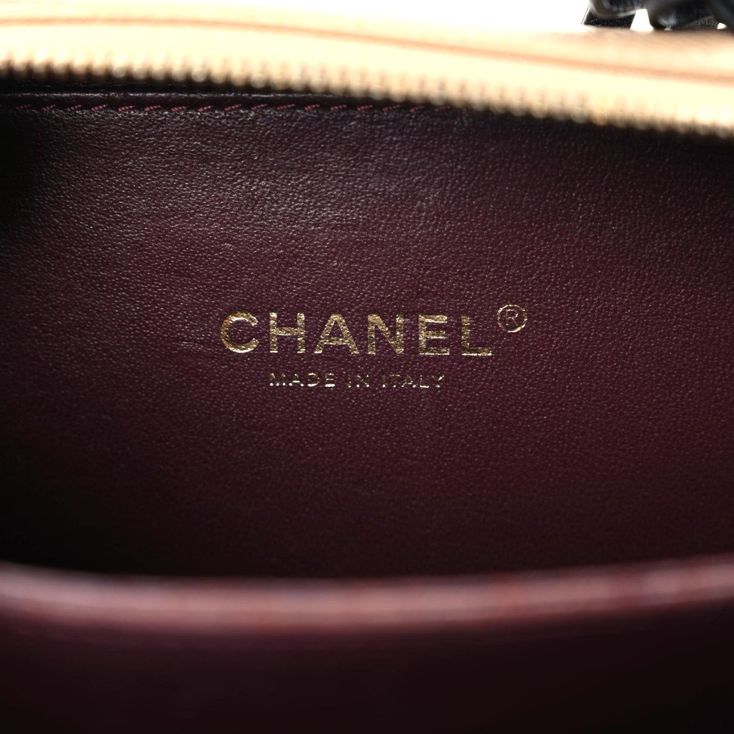 Chanel Caviar Quilted Small CC Filigree Vanity Case Beige Black 14 of 21