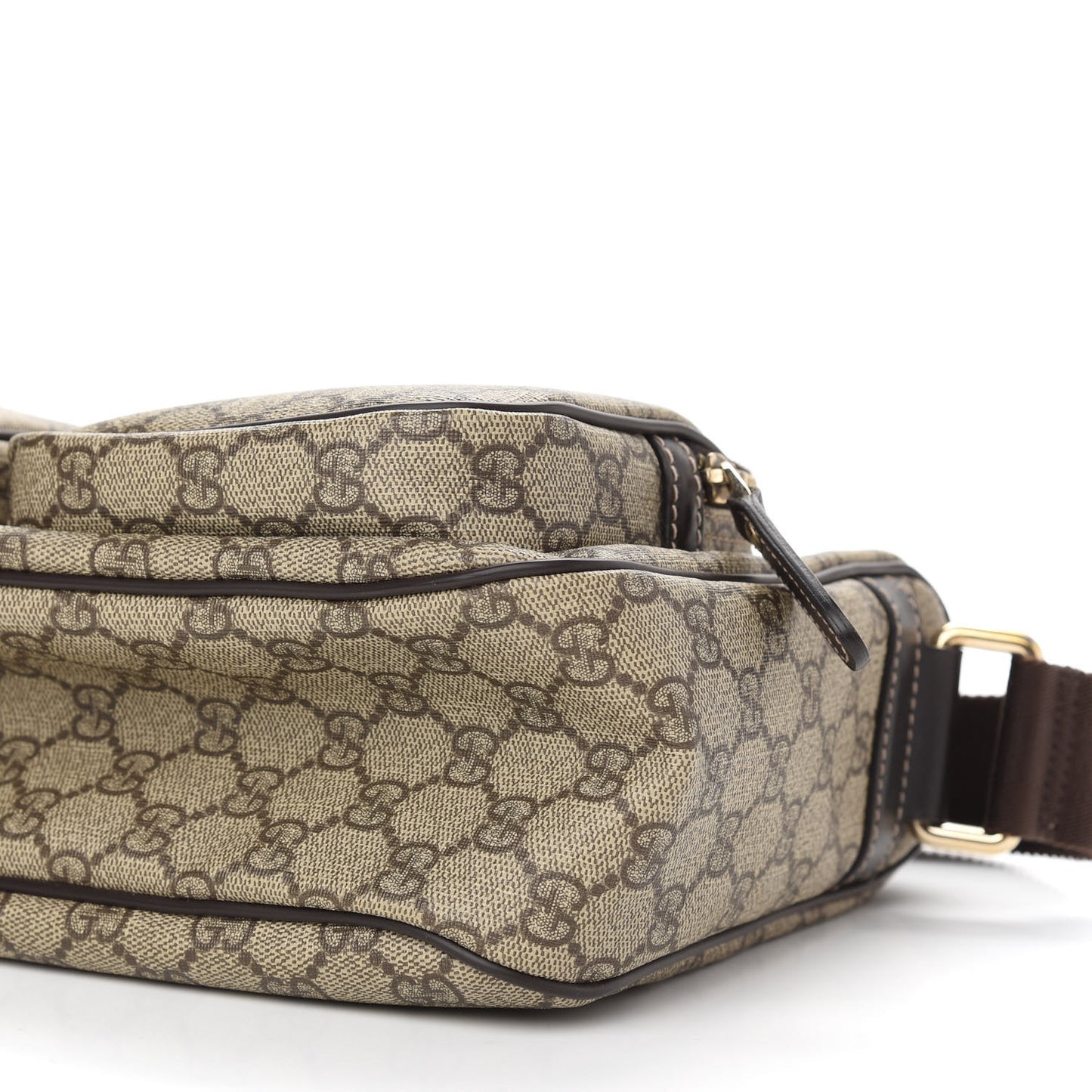 GG Plus Monogram Front Pocket Messenger Dark Brown