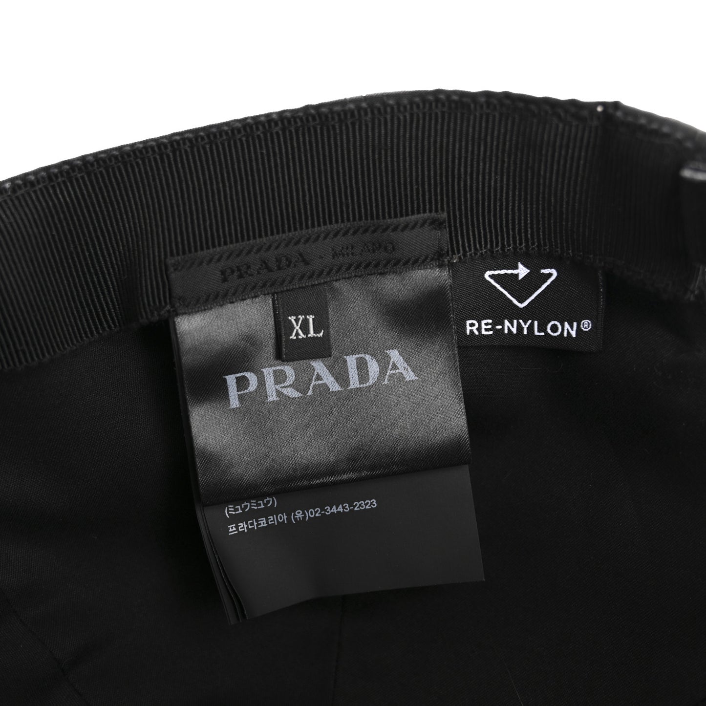 Re-Nylon Mens Baseball Cap XL Black