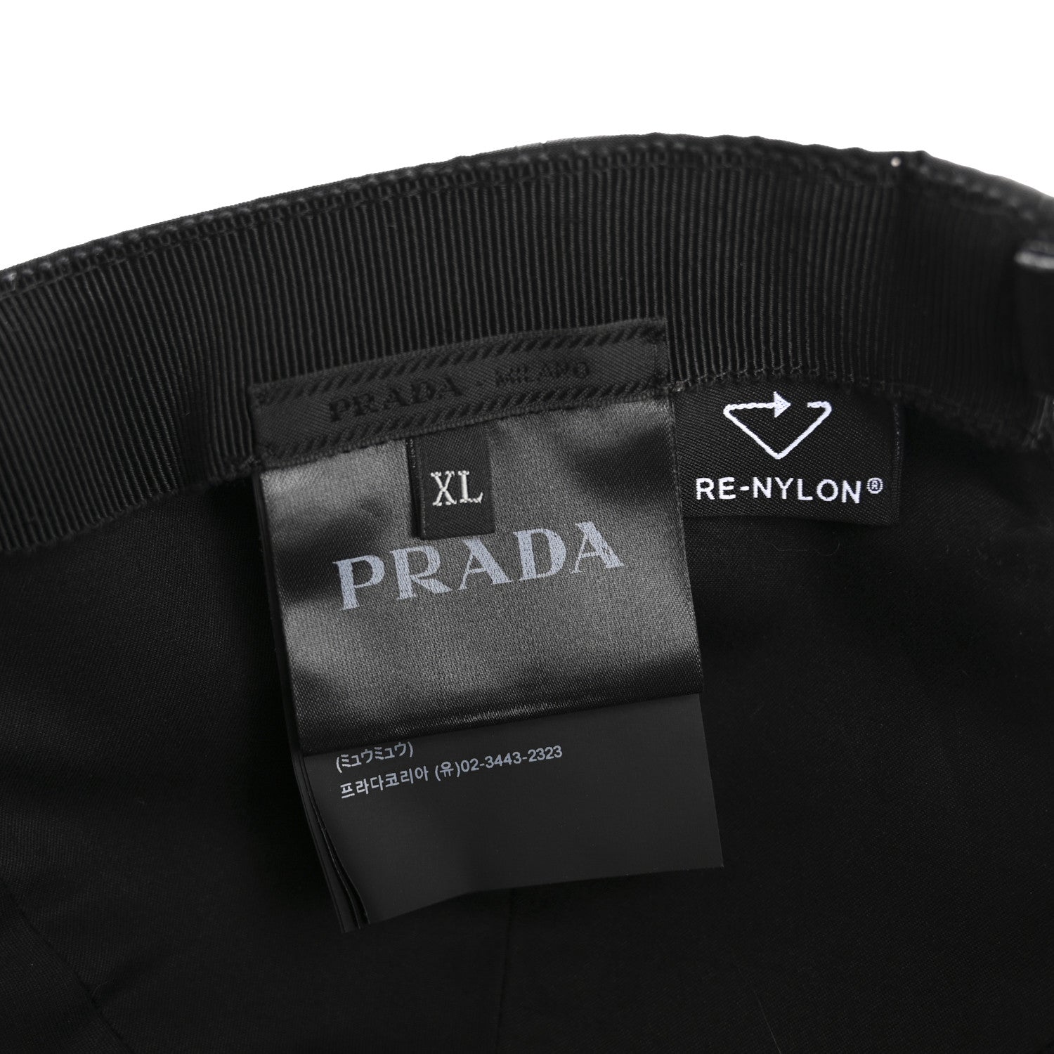 Prada Re-Nylon Mens Baseball Cap XL Black 8 of 8