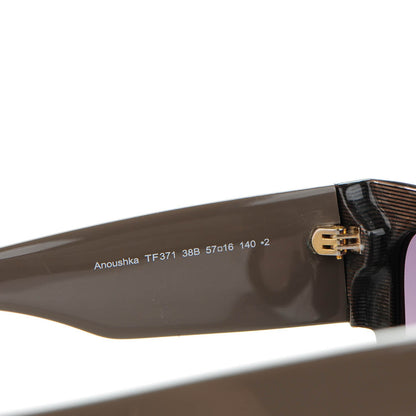 Tom Ford Acetate Anoushka Cat Eye Sunglasses TF371 Dove Grey 6 of 7