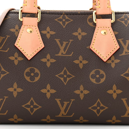 Louis Vuitton Monogram Speedy Bandouliere 20 Beige 7 of 10