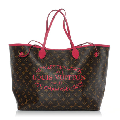 Louis Vuitton Monogram Articles de Voyage Ikat Neverfull GM Rose Indien 1 of 7