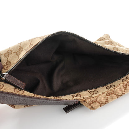 Gucci GG Monogram Double Pocket Belt Bag Dark Brown 5 of 7