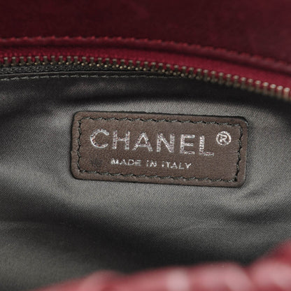 Chanel Calfskin Bubble Quilt Bowler Bordeaux 6 of 7