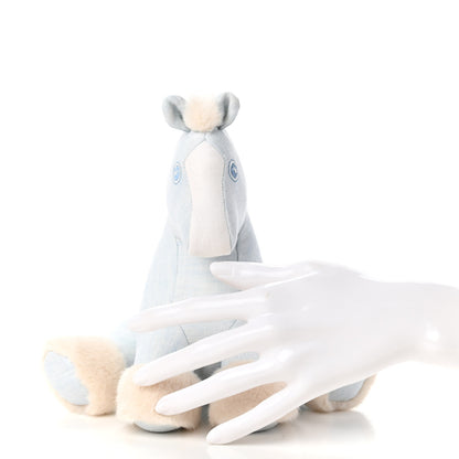 Hermes Linen Baby Hermy Plush Toy Bleu Glacier 2 of 7