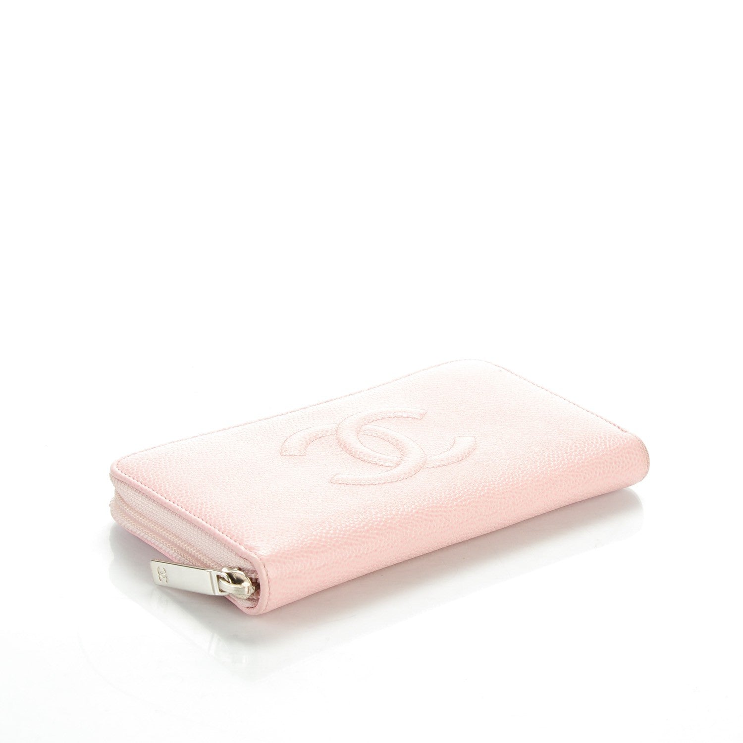 Chanel Caviar Large Timeless CC Zip Around Wallet Pink 4 of 8
